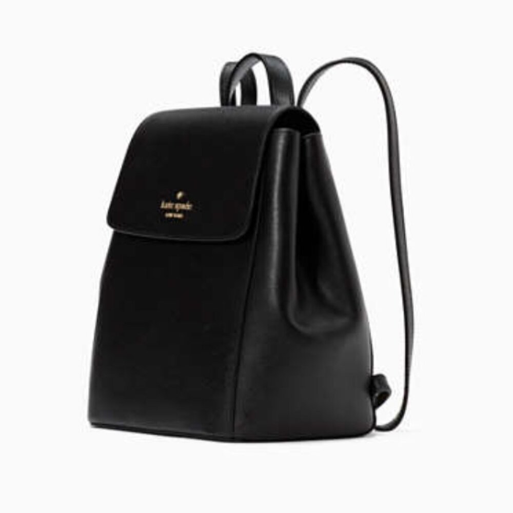 ♠️Kate Spade Black Medium Flap Backpack♠️ - Picture 2 of 16